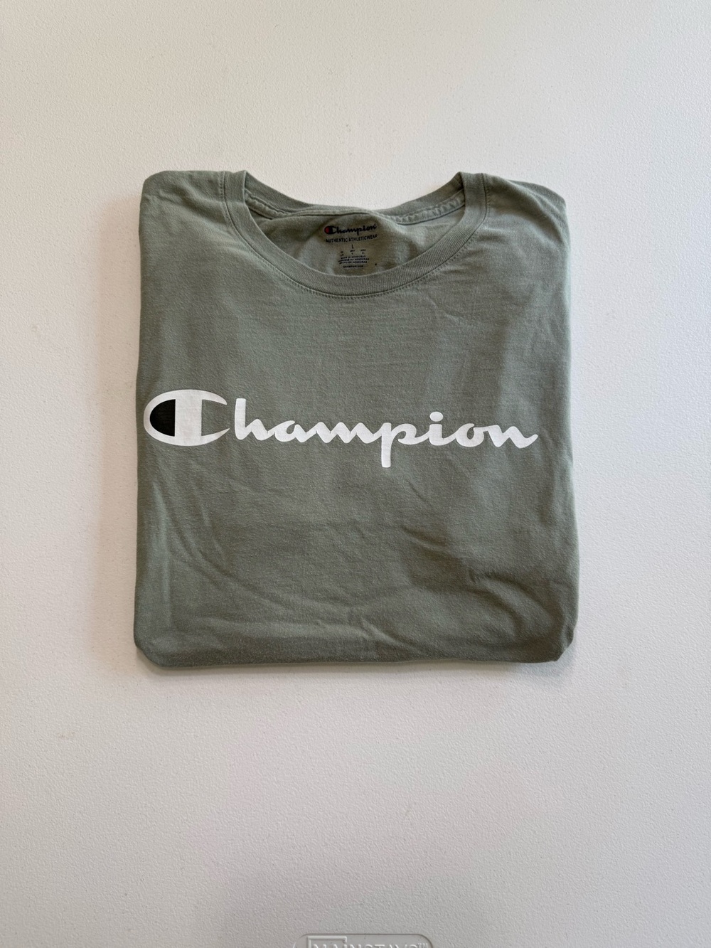 Champion Men’s Olive Tee - Picture 3 of 4